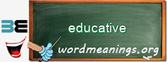 WordMeaning blackboard for educative